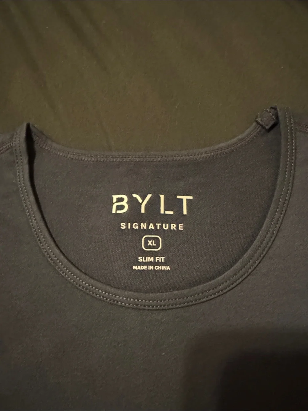 NWT! BYLT Signature Drop Cut Slim Fit Navy XL